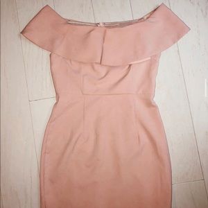 NWOT mauve off the shoulder dress
